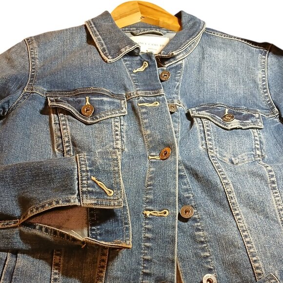 VINCE CAMUTO Blue Jean Jacket S - Picture 2 of 15